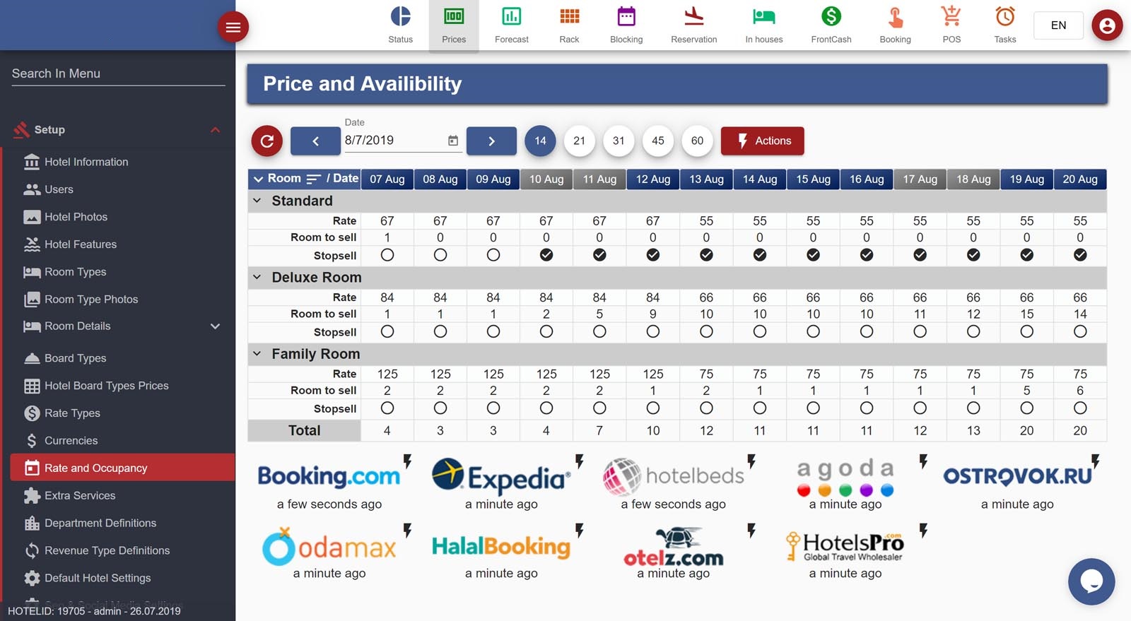 Rate Manager Revenue Management